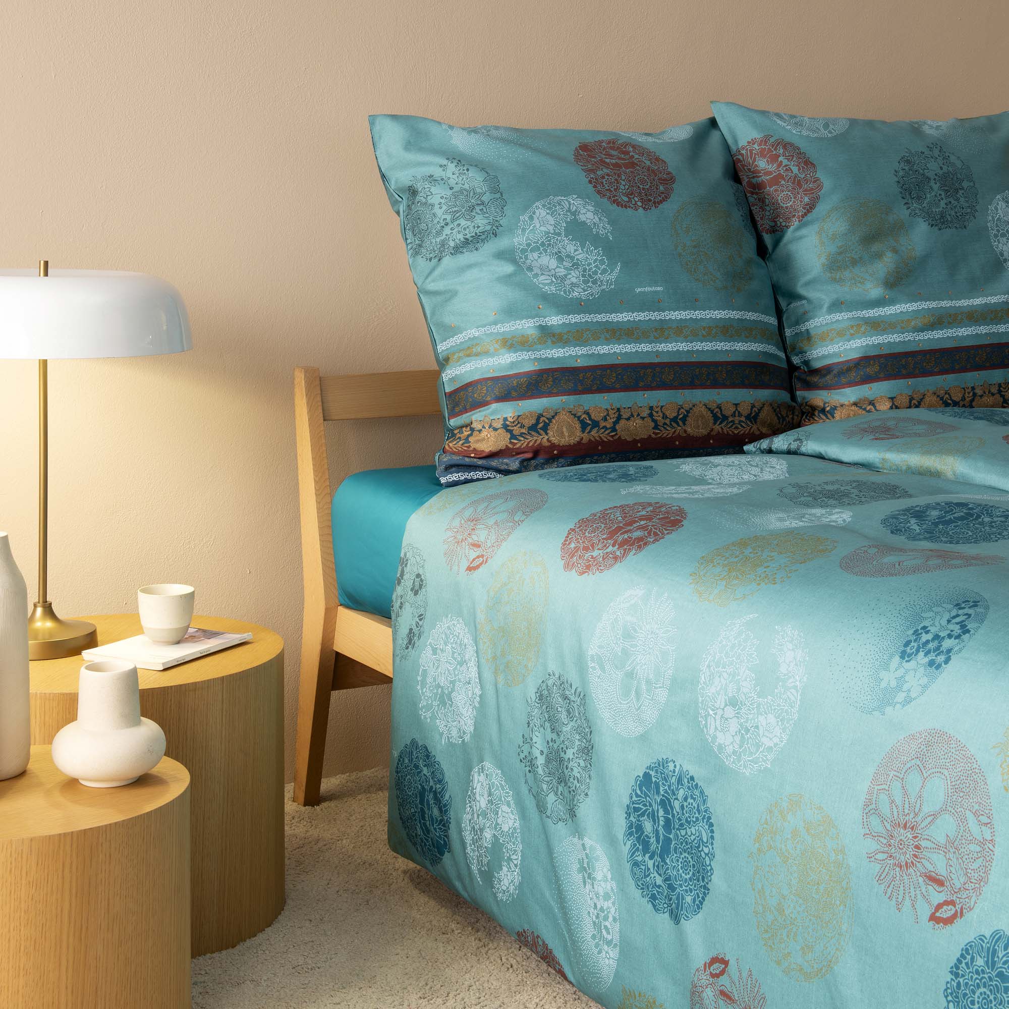 Bettwaesche Florence türkis
