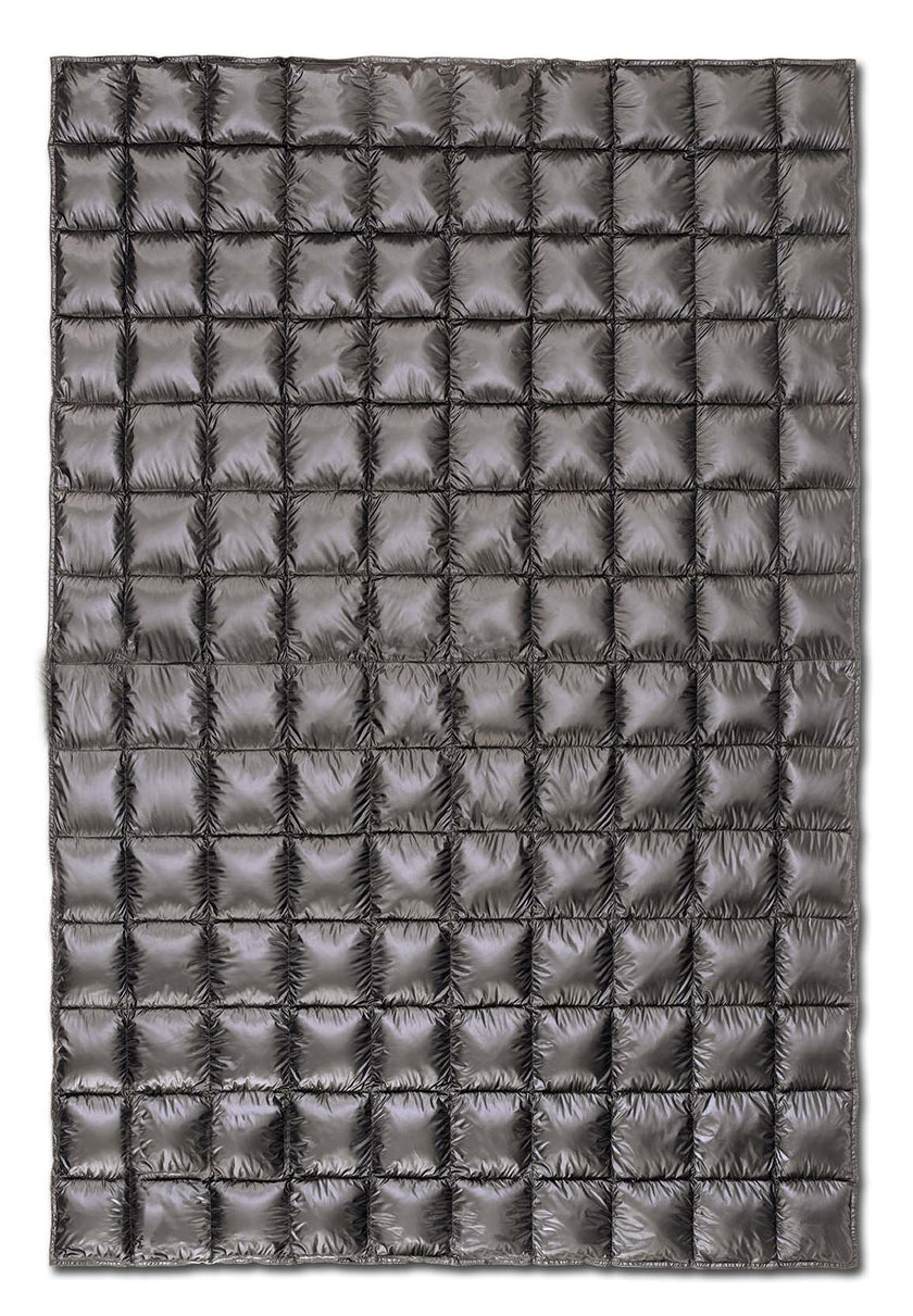 Plaid von oben in grau