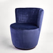 Drehsessel Samt blau