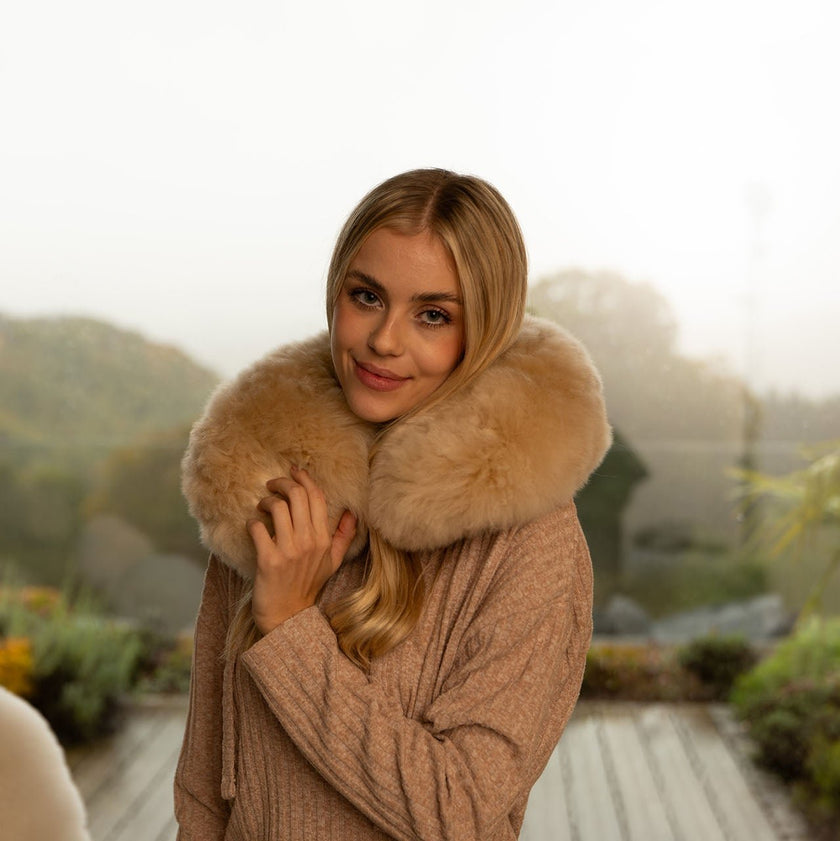 Nackenkissen Nio Double-Sided weich alpaka