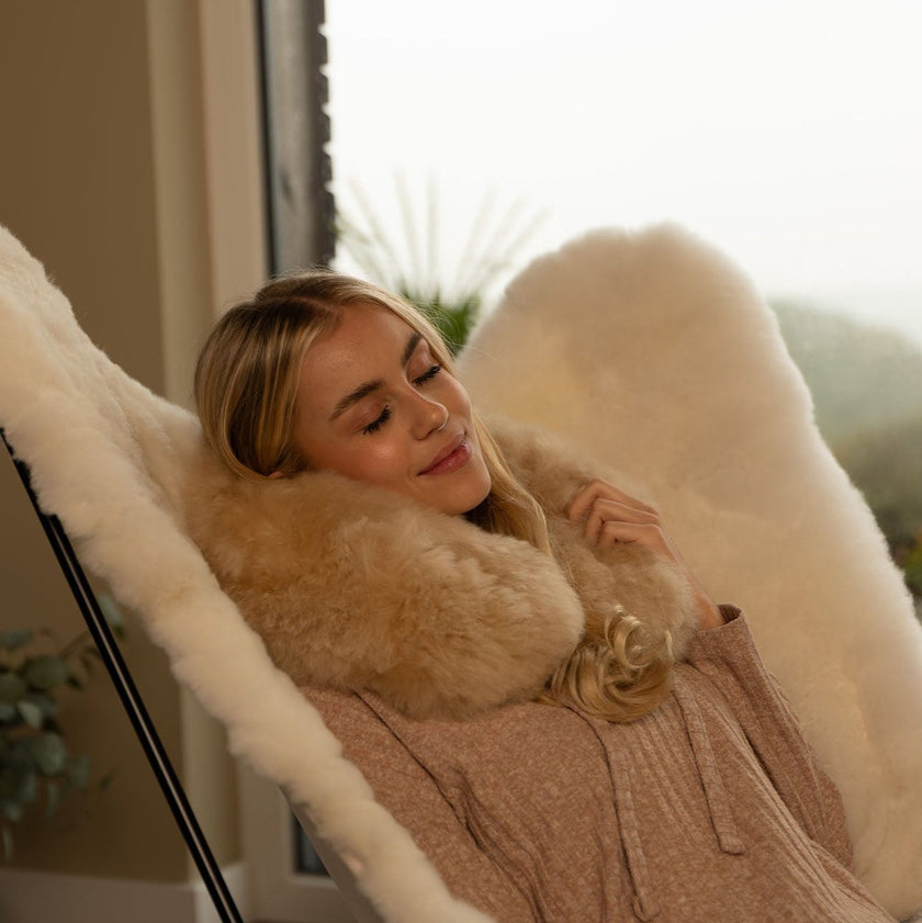 Nackenkissen Nio Double-Sided weich alpaka