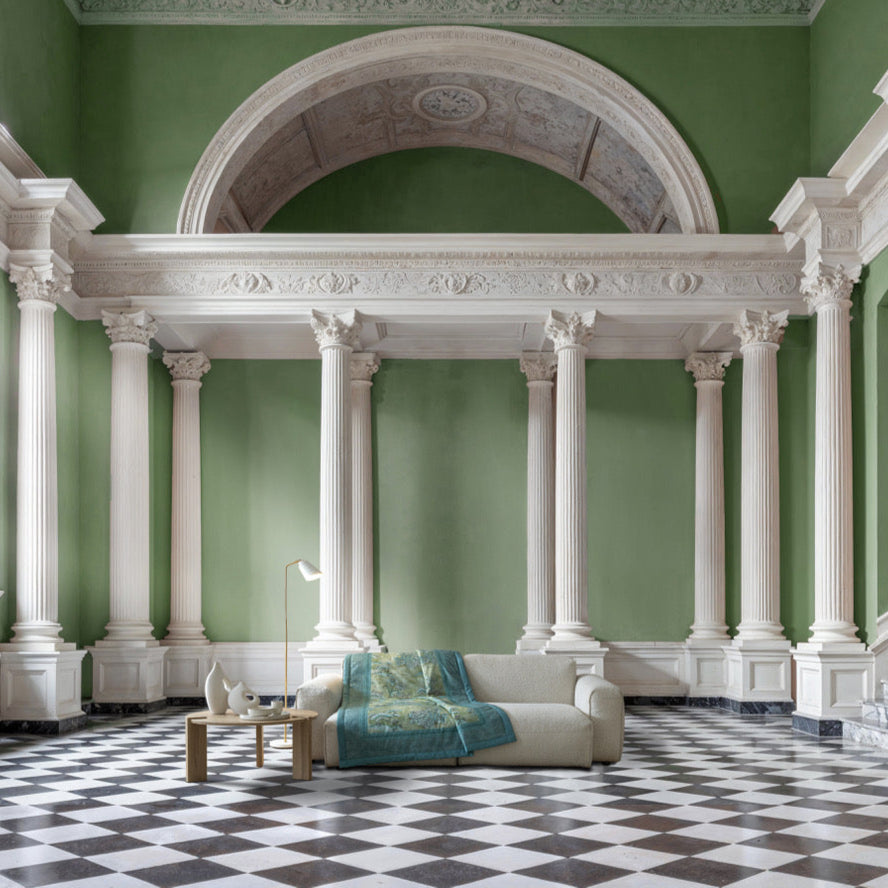 Plaid Acquaforte grün