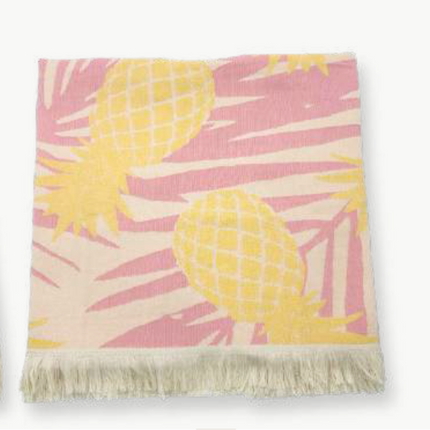 Strandtuch Ananas pink