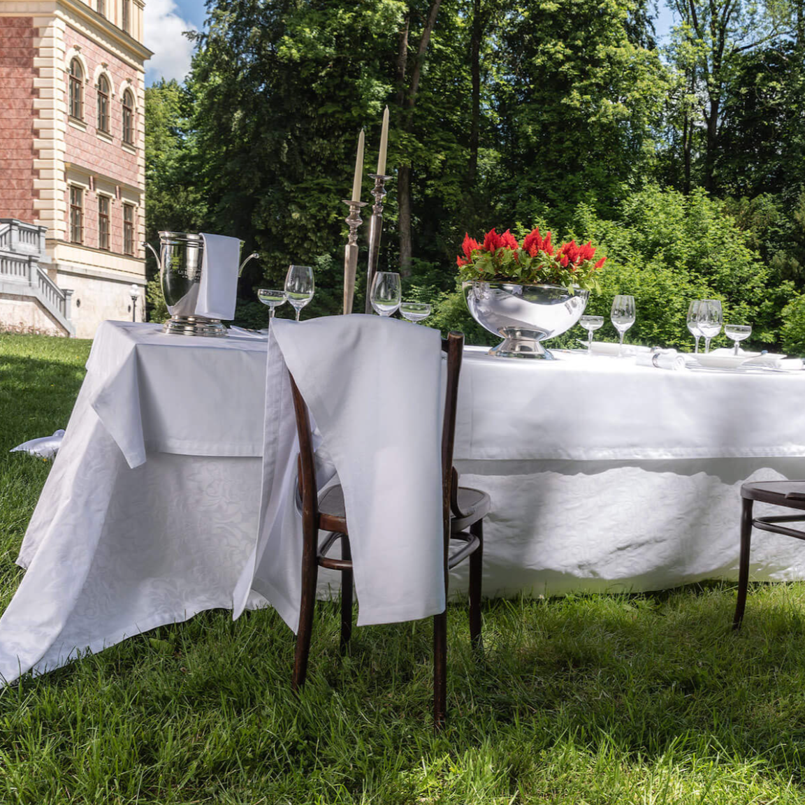 Tischwaesche Schoenbrunn weiss