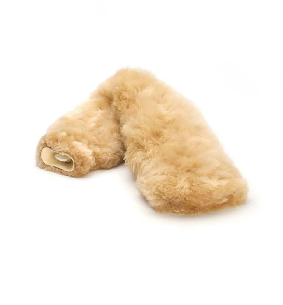 Schlauchwärmflasche Tubo weich alpaka