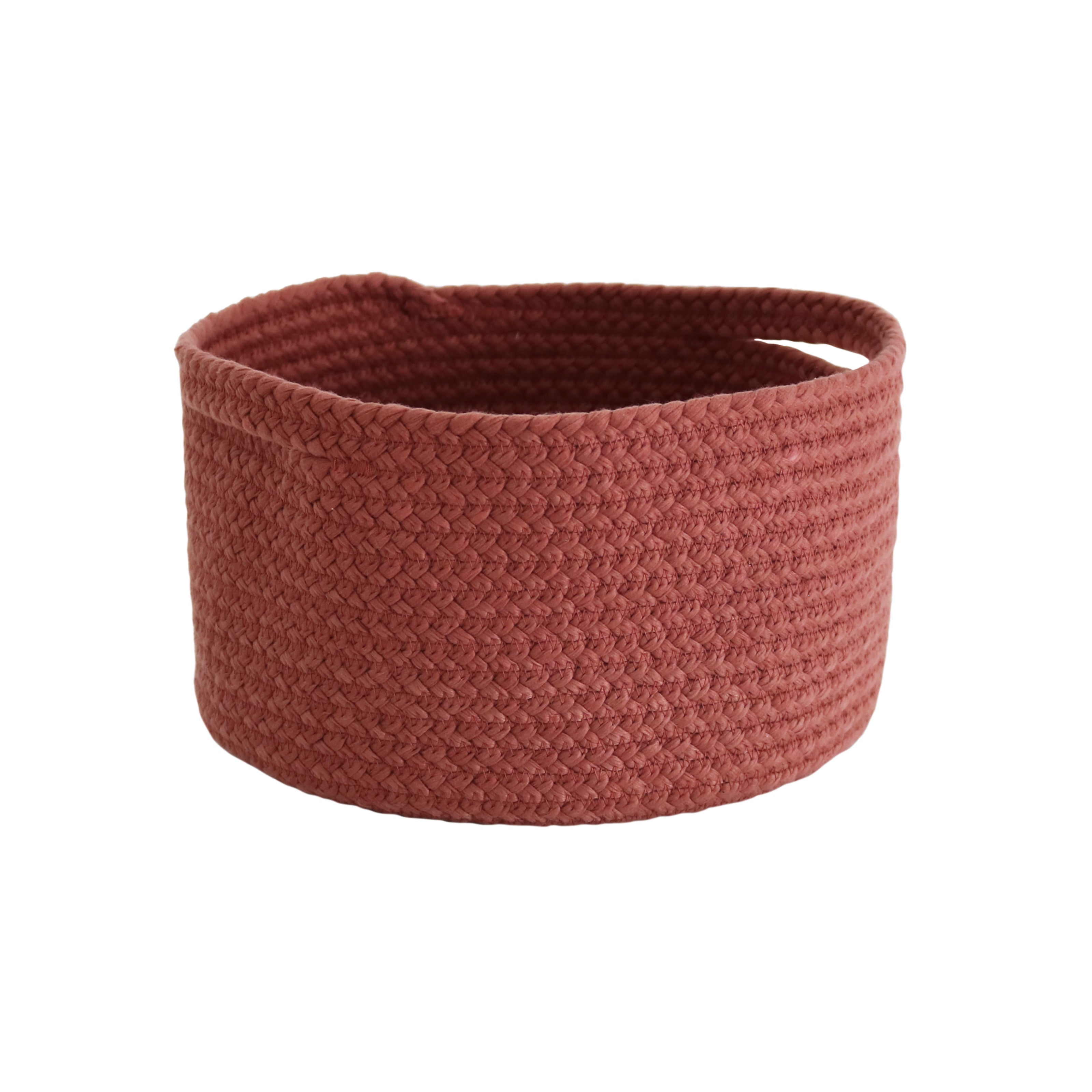 korb mit griffen-Rosa