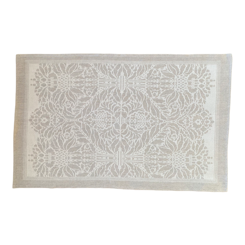 Kitchen Towel Half-Linen Indian Floral