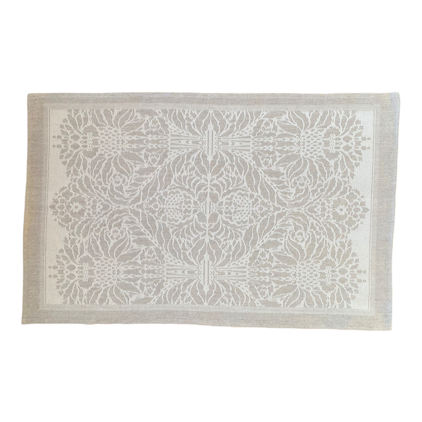 Kitchen Towel Half-Linen Indian Floral