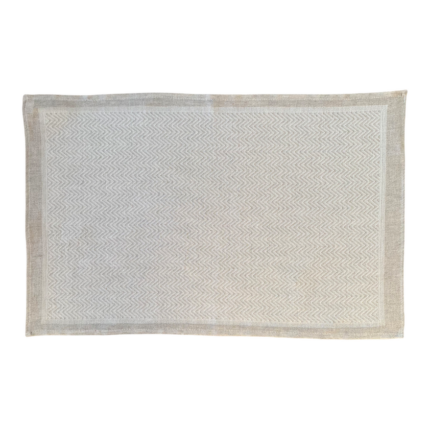 Kitchen Towel Half-Linen Herringbone
