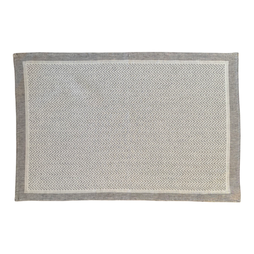 Kitchen Towel Half-Linen Herringbone