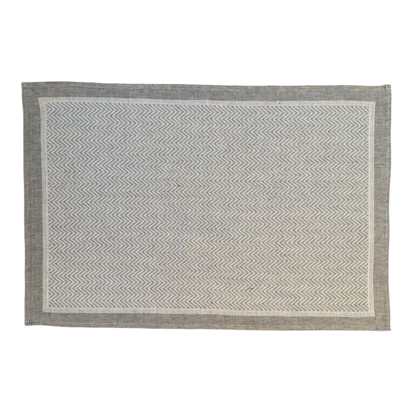 Kitchen Towel Half-Linen Herringbone