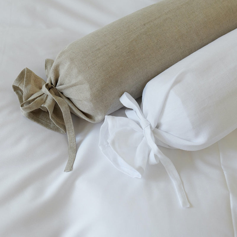 Bed Linen Linen Stonewashed, Neck Roll Cover