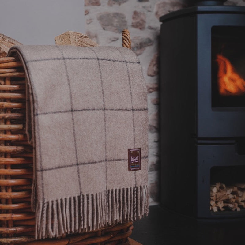 Wohndecke Snowflake Natural Cashmere
