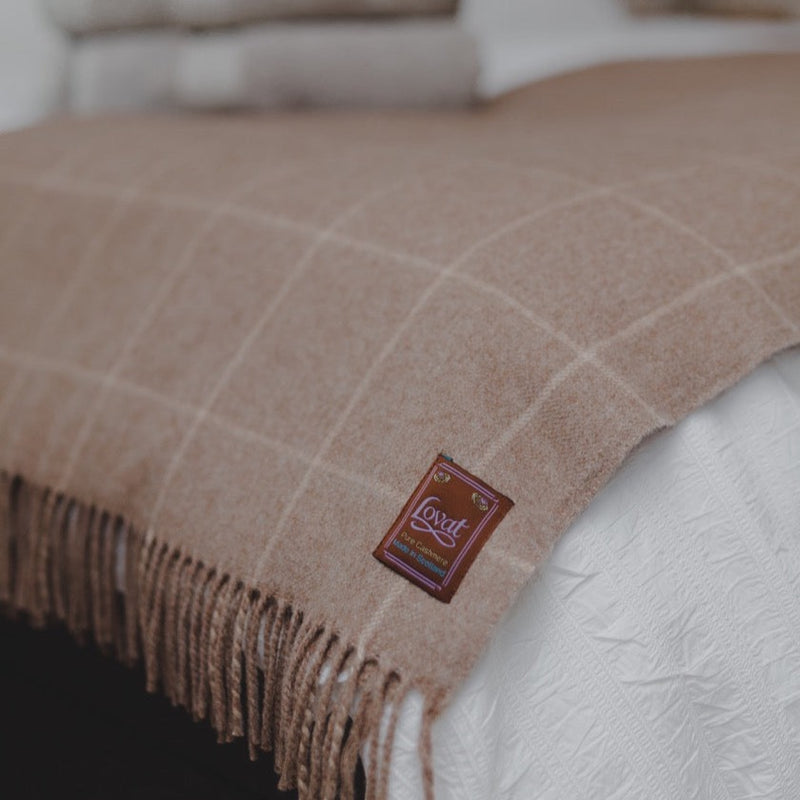 Wohndecke Snowflake Natural Cashmere