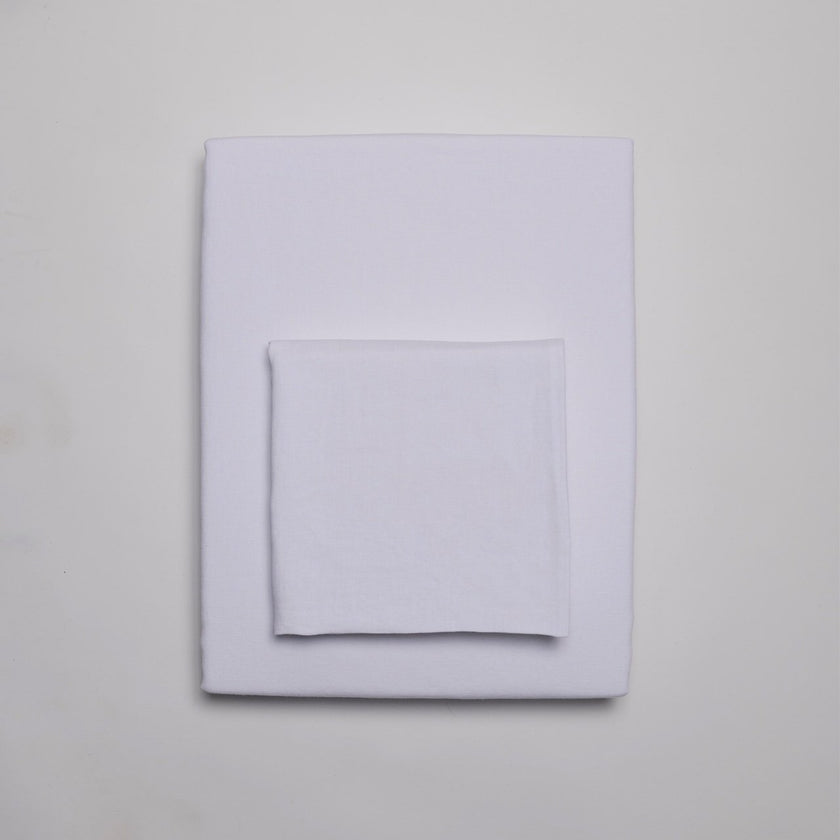 Bettwaesche Linen weiss